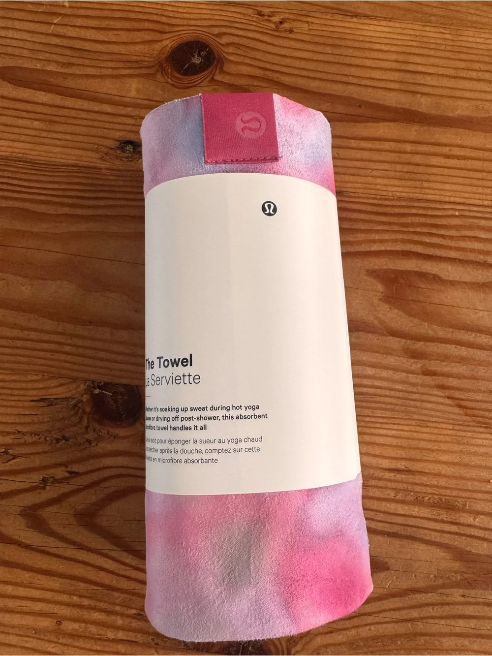lululemon athletica Pink Tie-Dye The Towel - hot yoga towel